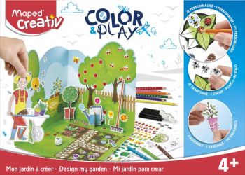 Креативен детски комплект - Направи своята градина - Maped Creativ Color Play - Design my garden - 907008 - онлайн книжарница Сиела | Ciela.com
