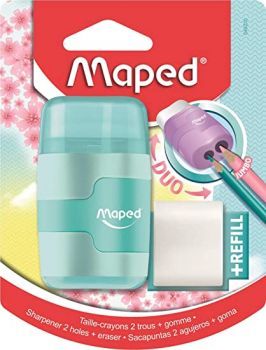 Острилка и гума Maped - Pastel - 3154140492311 - Онлайн книжарница Ciela | Ciela.com