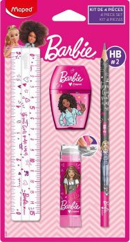 Мини комплект за рисуване Maped Barbie - 4 части