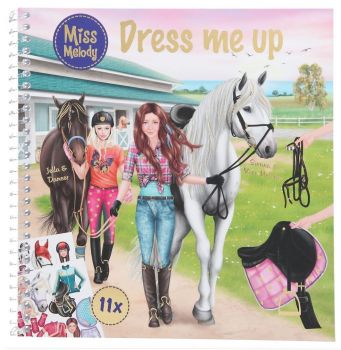 Miss Melody книжка със стикери - Dress me up - 4010070638191 - Онлайн книжарница Ciela | ciela.com