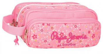 Несесер Pepe Jeans Alenka Pink с три отделения и ръкохватка - 8435692782033 - Онлайн книжарница Ciela | ciela.com
