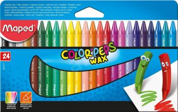 Восъчни Пастели Maped Color Peps Wax - 24 цвята - 3154148610137 - Онлайн книжарница Ciela | Ciela.com