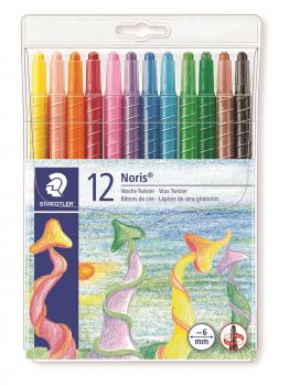 Пастели Staedtler Noris Club Twister - 12 цвята - 4007817221006 - онлайн книжарница Сиела | Ciela.com