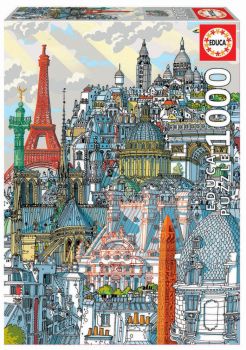 Пъзел Educa от 1000 части - Париж, Карло Станга - Онлайн книжарница Сиела | Ciela.com