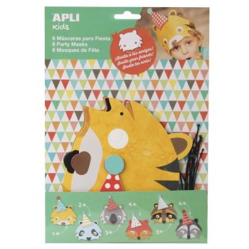 Покана за парти - маски на животни - Apli kids - онлайн книжарница Сиела | Ciela.com
