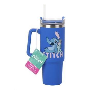 Термо чаша със сламка Stitch 900 ml - 5056577758726
 - Онлайн книжарница Ciela | ciela.com
