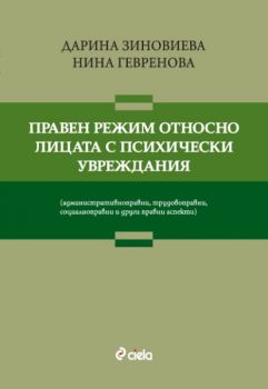 Правен режим относно лицата с психически увреждания