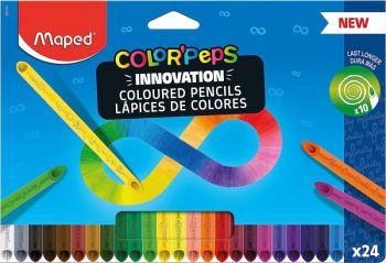 Цветни моливи Maped Color Peps Infinity 24 цвята - Онлайн книжарница Ciela | ciela.com