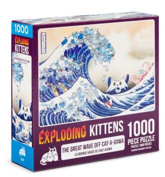 Пъзел The Great Wave Off Cat-A-Gawa - Експлодиращи Котета - 1000 части - Exploding Kittens Puzzles - 810083040011 - Онлайн книжарница Ciela | Ciela.com
