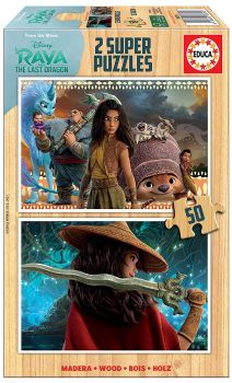 Пъзел Educa 2x25 части Raya And The Last Dragon - дървен - 8412668188792 - Онлайн книжарница Ciela | Ciela.com