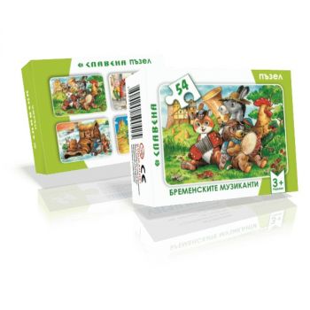 Пъзел - Бременските музиканти - 54 части - 3800202590425-7 - Онлайн книжарница Ciela | ciela.com