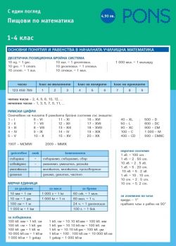 С един поглед Математиката в 1-4 клас - PONS - 9789543441396 - Онлайн книжарница Ciela | Ciela.com
