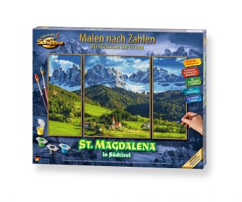 Schipper - Рисуване по номера - MNZ -  Panoramic Alpine St.Magdal - 4000887927601 - 609260760 - Онлайн книжарница Ciela | ciela.com