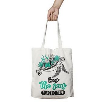 Simetro Books - Чанта за пазаруване - Keep the seas plastic free