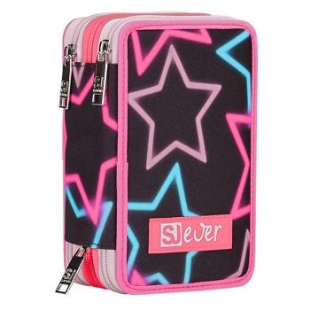 Ученически несесер Seven SJ Ever Star Shaped с три отделения - пълен - 8055714146850 - Онлайн книжарница Ciela | ciela.com