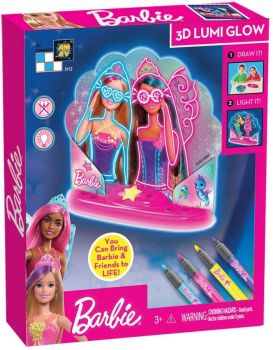 Светеща мида за рисуване - 3D Lumi GLOW - Барби