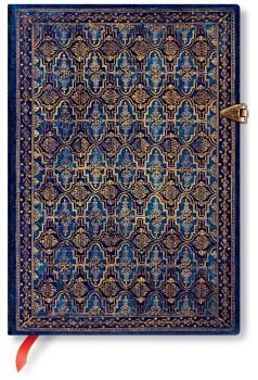 Тефтер Paperblanks Blue Rhine - 13х18 см, 120 листа, метална закопчалка - 9781439732335 - Онлайн книжарница Ciela | Ciela.com
