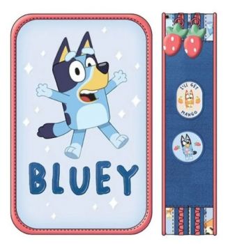 Ученически несесер с две отделения и съдържание - Bluey Blue - 5202860603314 - Онлайн книжарница Ciela | ciela.com