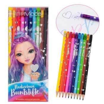 TOPModel комплект цветни моливи с гумички 10 цвята - 4010070450007 - Онлайн книжарница Ciela | Ciela.com