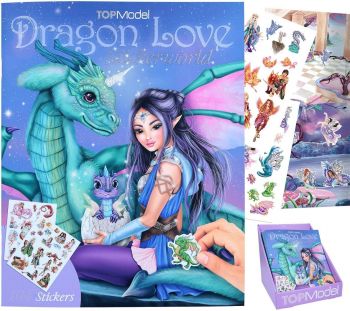 TOPModel Книжка със стикери DRAGON LOVE - 4010070610302 - Онлайн книжарница Ciela | ciela.com