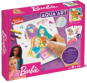 Творчески комплект Maped Creativ - Рисувай с акварел, Barbie