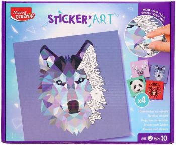 Maped Creativ Sticker Art Творчески комплект със стикери - 4 дизайна - 3154149070558 - Онлайн книжарница Ciela | Ciela.com