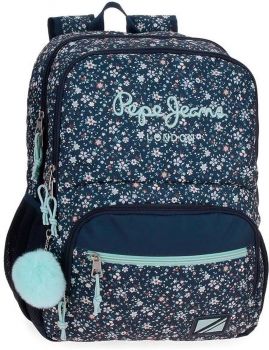 Ученическа раница Pepe Jeans Alenka Pink с две отделения - 8435692781968 - Онлайн книжарница Ciela | ciela.com
