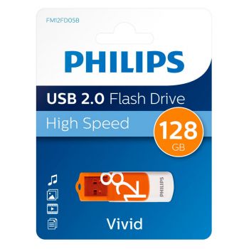 USB памет PHILIPS 128 GB VIVID 2.0 - 8719274667520 - Онлайн книжарница Ciela | Ciela.com