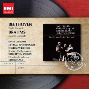 Beethoven /  Brahms - Triple Concerto / Double Concerto  Herbert von Karajan / George Szell ‎Oistrakh / Rostropovich / Richter - CD