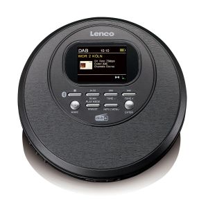 LENCO CD-500BK – Преносим CD плеър с DAB+/FM радио и Bluetooth – Черен