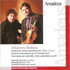 Johannes Brahms ‎– Sonate Per Viola E Pianoforte, Scherzo, Due Lieder - AM 244